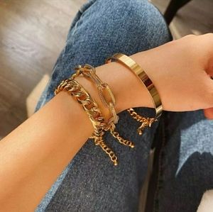 3 piece chain bracelet